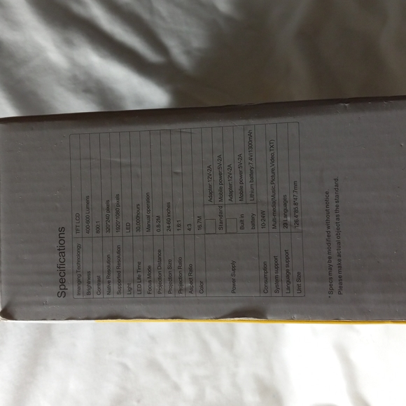 LED Projector High Resolution New - Picture 3 of 3